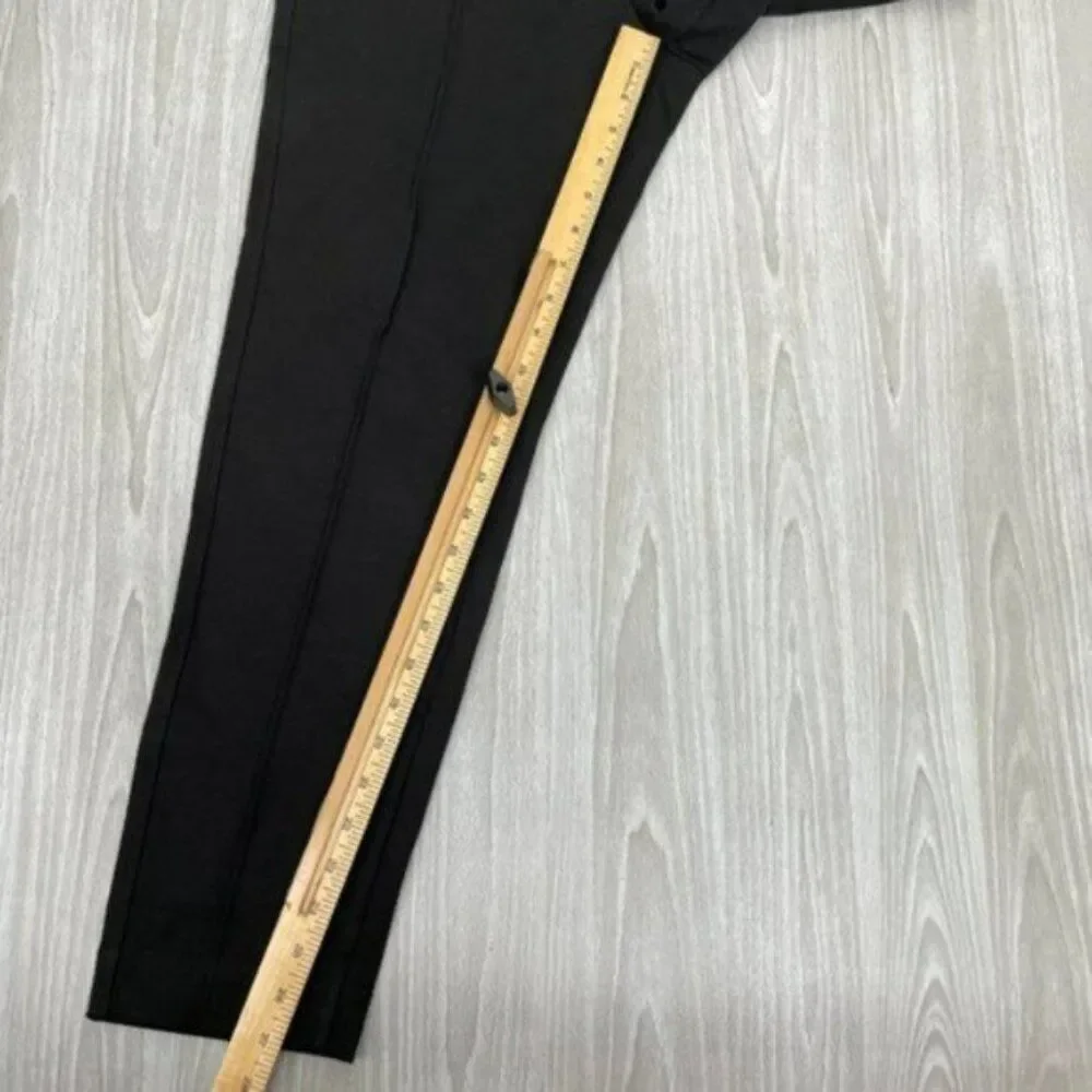 Everlane The Dream High Rise Pintuck Knit Pull On Work Office Pant Black S